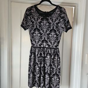 Romeo & Juliet Couture Black and Gray Mini Dress